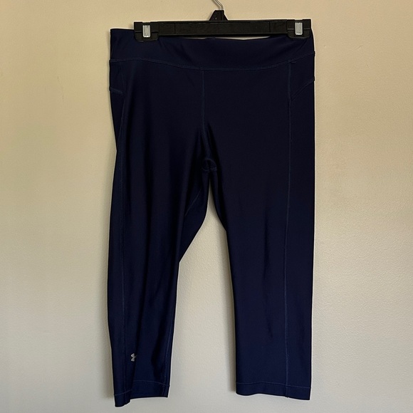Under Armour Dark Blue Compression Leggings - Picture 1 of 2